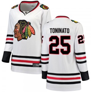 Dominic Toninato Chicago Blackhawks Fanatics Branded Women's Breakaway Away Jersey (White)