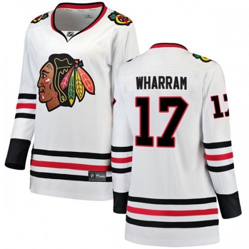 Kenny Wharram Chicago Blackhawks Fanatics Branded Women's Breakaway Away Jersey (White)