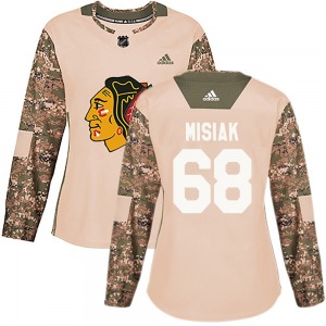 Martin Misiak Chicago Blackhawks Women's Authentic adidas Veterans Day Practice Jersey (Camo)