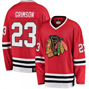 Stu Grimson Chicago Blackhawks Fanatics Branded Youth Premier Breakaway Heritage Jersey (Red)