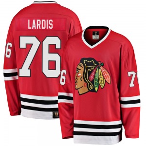 Nick Lardis Chicago Blackhawks Fanatics Branded Youth Premier Breakaway Heritage Jersey (Red)