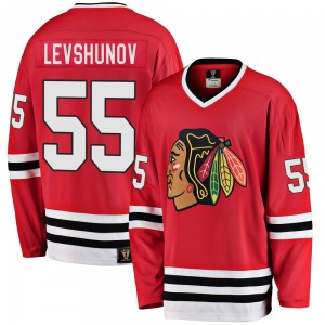Artyom Levshunov Chicago Blackhawks Fanatics Branded Youth Premier Breakaway Heritage Jersey (Red)