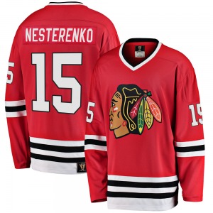 Eric Nesterenko Chicago Blackhawks Fanatics Branded Youth Premier Breakaway Heritage Jersey (Red)