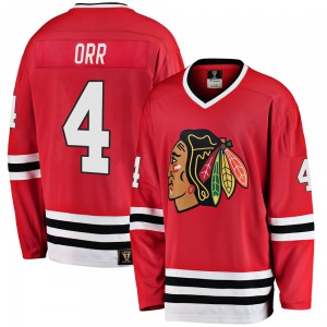 Bobby Orr Chicago Blackhawks Fanatics Branded Youth Premier Breakaway Heritage Jersey (Red)
