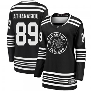 Andreas Athanasiou Chicago Blackhawks Fanatics Branded Women's Premier Breakaway Alternate 2019/20 Jersey (Black)