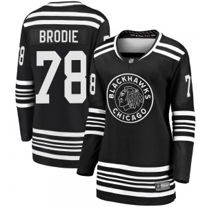 TJ Brodie Chicago Blackhawks Fanatics Branded Women's Premier Breakaway Alternate 2019/20 Jersey (Black)
