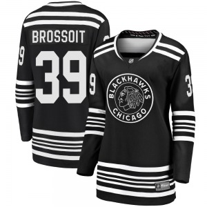 Laurent Brossoit Chicago Blackhawks Fanatics Branded Women's Premier Breakaway Alternate 2019/20 Jersey (Black)