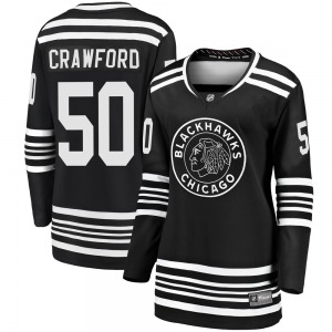 Corey Crawford Chicago Blackhawks Fanatics Branded Women's Premier Breakaway Alternate 2019/20 Jersey (Black)