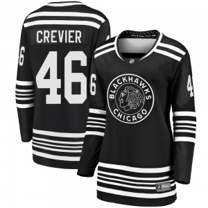 Louis Crevier Chicago Blackhawks Fanatics Branded Women's Premier Breakaway Alternate 2019/20 Jersey (Black)