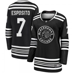 Phil Esposito Chicago Blackhawks Fanatics Branded Women's Premier Breakaway Alternate 2019/20 Jersey (Black)