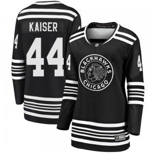 Wyatt Kaiser Chicago Blackhawks Fanatics Branded Women's Premier Breakaway Alternate 2019/20 Jersey (Black)