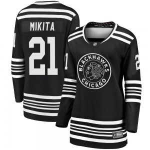 Stan Mikita Chicago Blackhawks Fanatics Branded Women's Premier Breakaway Alternate 2019/20 Jersey (Black)