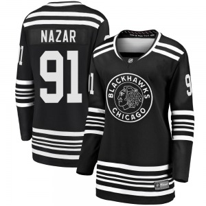Frank Nazar Chicago Blackhawks Fanatics Branded Women's Premier Breakaway Alternate 2019/20 Jersey (Black)