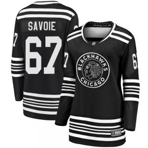 Samuel Savoie Chicago Blackhawks Fanatics Branded Women's Premier Breakaway Alternate 2019/20 Jersey (Black)