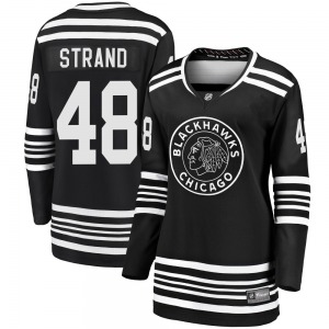 Austin Strand Chicago Blackhawks Fanatics Branded Women's Premier Breakaway Alternate 2019/20 Jersey (Black)