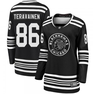 Teuvo Teravainen Chicago Blackhawks Fanatics Branded Women's Premier Breakaway Alternate 2019/20 Jersey (Black)