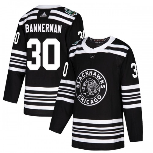 Murray Bannerman Chicago Blackhawks Adidas Youth Authentic 2019 Winter Classic Jersey (Black)