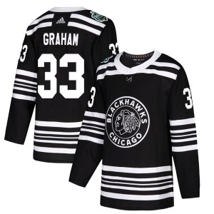 Dirk Graham Chicago Blackhawks Adidas Youth Authentic 2019 Winter Classic Jersey (Black)