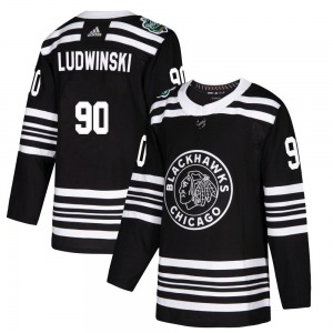 Paul Ludwinski Chicago Blackhawks Adidas Youth Authentic 2019 Winter Classic Jersey (Black)