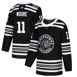 Oliver Moore Chicago Blackhawks Adidas Youth Authentic 2019 Winter Classic Jersey (Black)