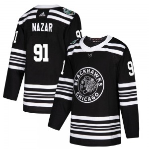 Frank Nazar Chicago Blackhawks Adidas Youth Authentic 2019 Winter Classic Jersey (Black)