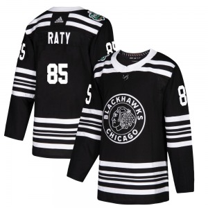 Aku Raty Chicago Blackhawks Adidas Youth Authentic 2019 Winter Classic Jersey (Black)