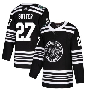 Darryl Sutter Chicago Blackhawks Adidas Youth Authentic 2019 Winter Classic Jersey (Black)