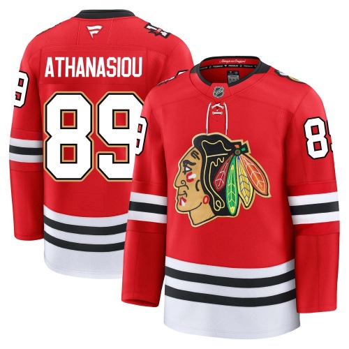 Andreas Athanasiou Chicago Blackhawks Fanatics Premium Centennial Jersey (Red)