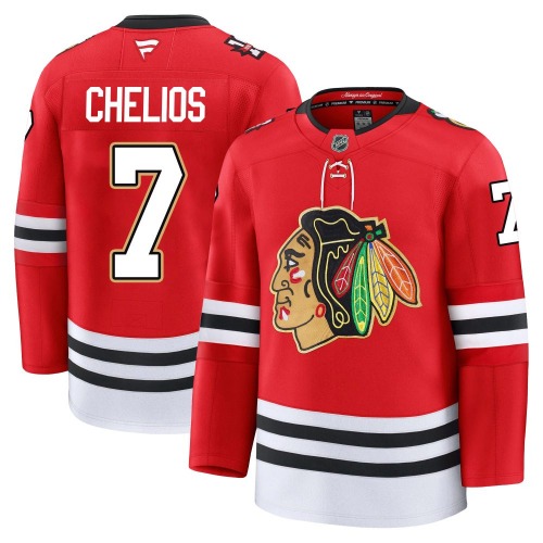 Chris Chelios Chicago Blackhawks Fanatics Premium Centennial Jersey (Red)