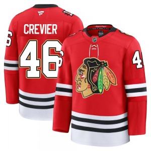 Louis Crevier Chicago Blackhawks Fanatics Premium Centennial Jersey (Red)