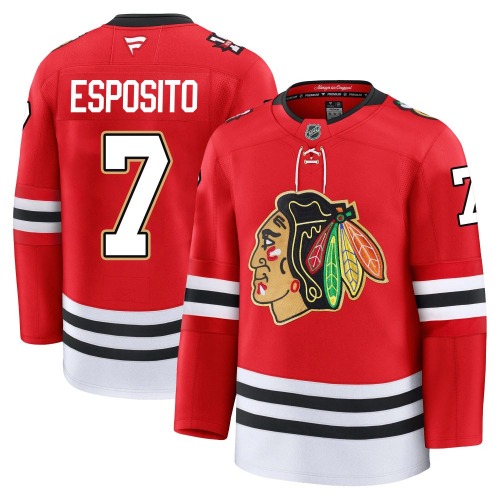 Phil Esposito Chicago Blackhawks Fanatics Premium Centennial Jersey (Red)