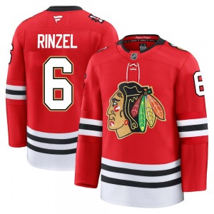 Sam Rinzel Chicago Blackhawks Fanatics Premium Centennial Jersey (Red)