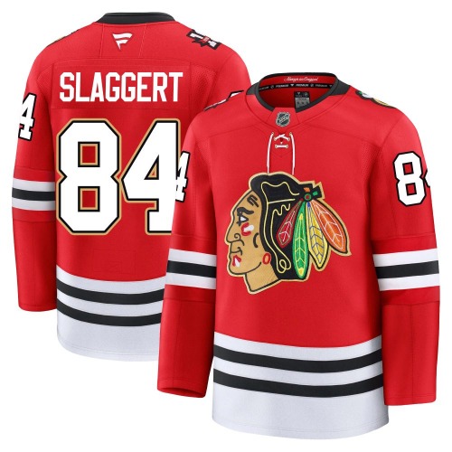 Landon Slaggert Chicago Blackhawks Fanatics Premium Centennial Jersey (Red)