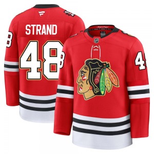 Austin Strand Chicago Blackhawks Fanatics Premium Centennial Jersey (Red)
