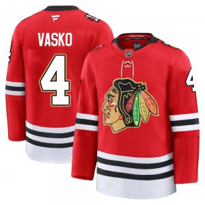 Elmer Vasko Chicago Blackhawks Fanatics Premium Centennial Jersey (Red)