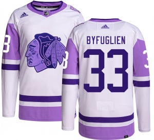 Dustin Byfuglien Chicago Blackhawks Adidas Authentic Hockey Fights Cancer Jersey