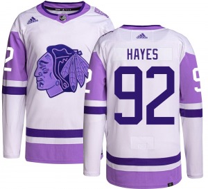 Gavin Hayes Chicago Blackhawks Adidas Authentic Hockey Fights Cancer Jersey