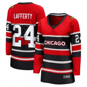 Sam Lafferty Chicago Blackhawks Fanatics Branded Women's Breakaway Special Edition 2.0 Jersey (Red)