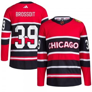 Laurent Brossoit Chicago Blackhawks Adidas Youth Authentic Reverse Retro 2.0 Jersey (Red)