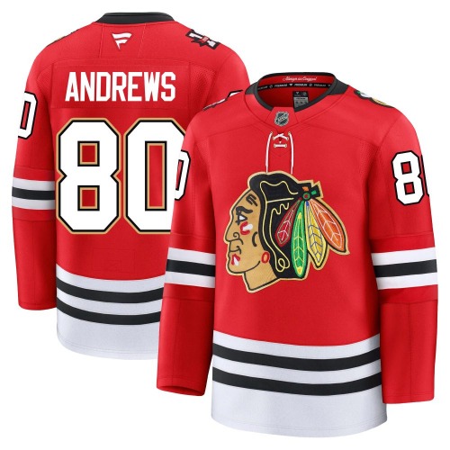 Zach Andrews Chicago Blackhawks Fanatics Youth Premium Centennial Jersey (Red)