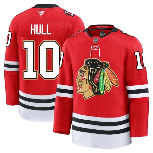 Dennis Hull Chicago Blackhawks Fanatics Youth Premium Centennial Jersey (Red)