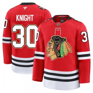 Spencer Knight Chicago Blackhawks Fanatics Youth Premium Centennial Jersey (Red)