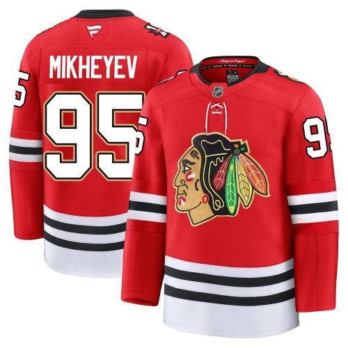 Ilya Mikheyev Chicago Blackhawks Fanatics Youth Premium Centennial Jersey (Red)