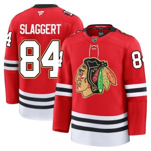 Landon Slaggert Chicago Blackhawks Fanatics Youth Premium Centennial Jersey (Red)
