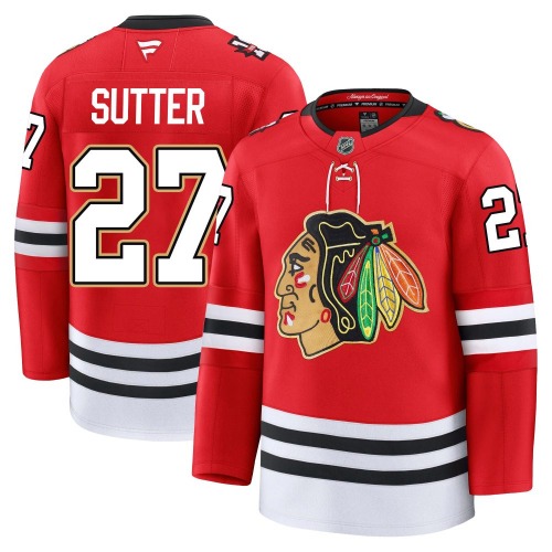 Darryl Sutter Chicago Blackhawks Fanatics Youth Premium Centennial Jersey (Red)