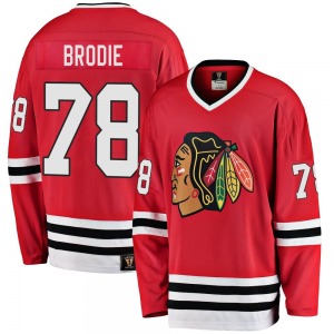 TJ Brodie Chicago Blackhawks Fanatics Branded Premier Breakaway Heritage Jersey (Red)