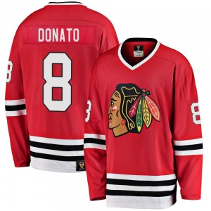 Ryan Donato Chicago Blackhawks Fanatics Branded Premier Breakaway Heritage Jersey (Red)