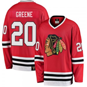 Ryan Greene Chicago Blackhawks Fanatics Branded Premier Breakaway Red Heritage Jersey (Green)