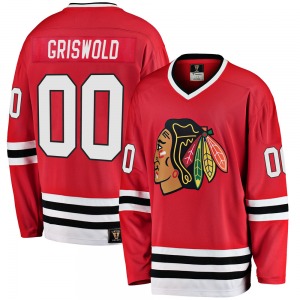 Clark Griswold Chicago Blackhawks Fanatics Branded Premier Breakaway Heritage Jersey (Red)