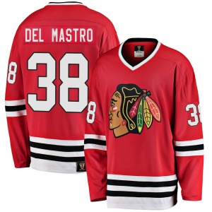 Ethan Del Mastro Chicago Blackhawks Fanatics Branded Premier Breakaway Heritage Jersey (Red)
